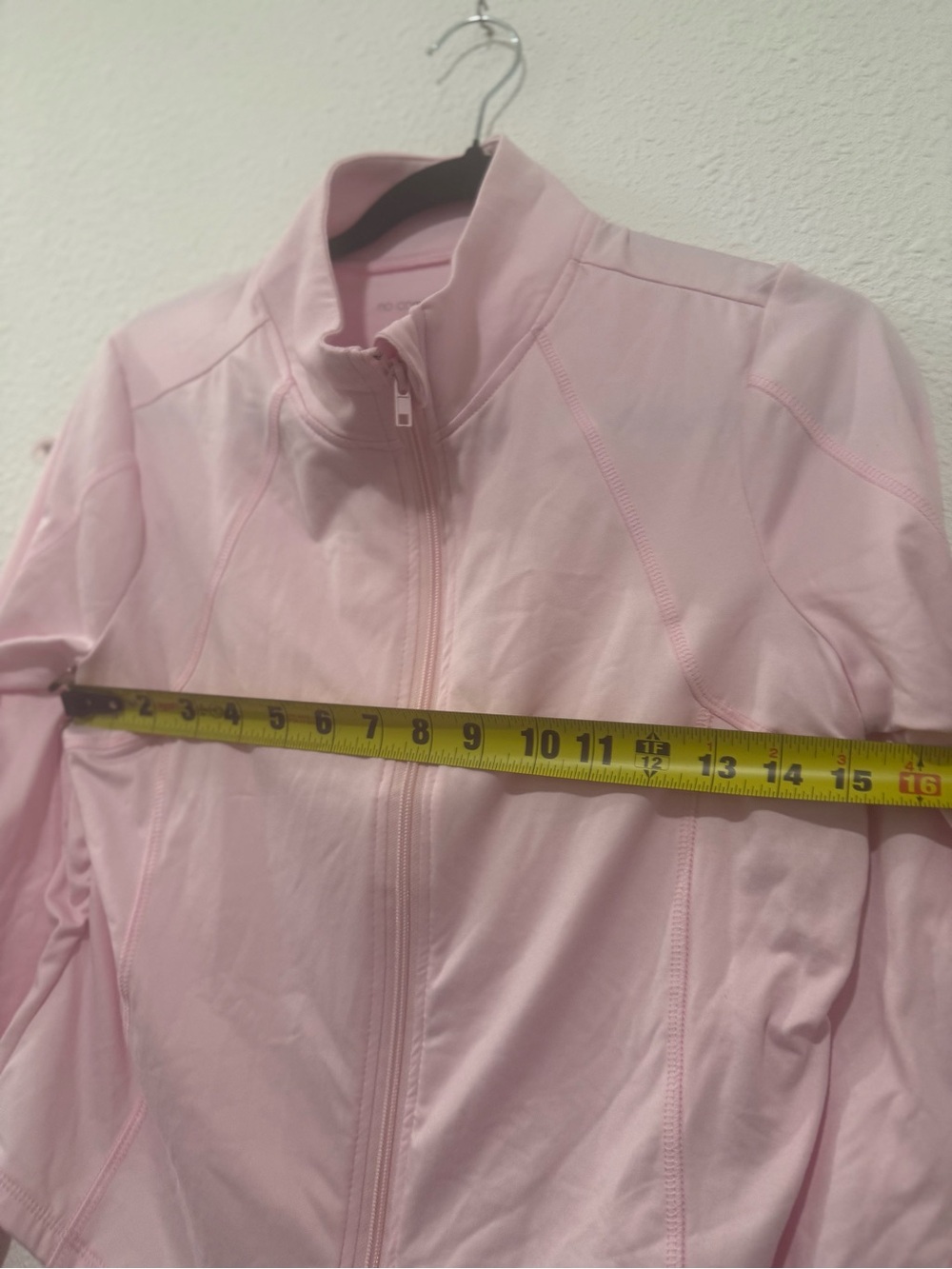 No comment Light Pink Full-Zip running jacket